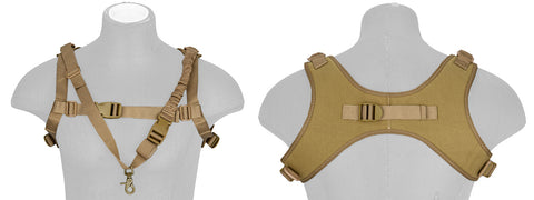 WoSport Tactical One-Point Sling Vest, Tan - Airsoft Nation