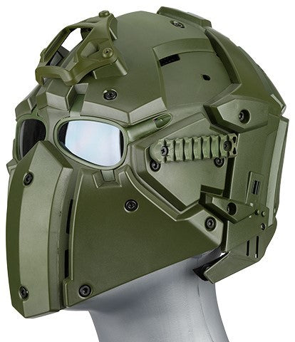 WoSport Tactical Helmet w/ NVG Shroud & Transfer Base, OD Green - Airsoft Nation