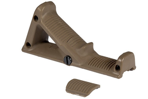 Plastic Angled Foregrip, Dark Earth, Type 2 - Airsoft Nation