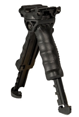 Vertical Airsoft Ergonomic Bipod/Foregrip, Black - Airsoft Nation