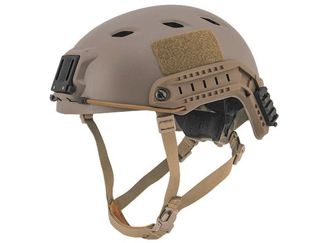 Lancer Tactical SpecOps Military Style NVG Helmet w/ Rails, Tan - Airsoft Nation