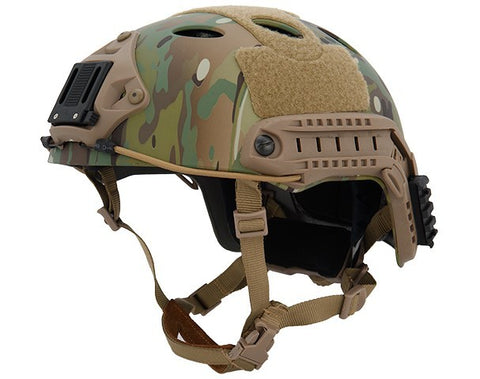 Lancer Tactical SpecOps Military Style Helmet, PJ Type with Rails and Velcro, Modern Camo - Airsoft Nation