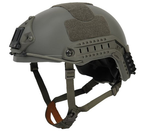 Lancer Tactical NVG Railed SpecOps Military Style Helmet, Foliage Green - Airsoft Nation