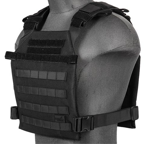 Lancer Tactical Nylon Lightweight Plate Carrier, Black - Airsoft Nation