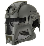 Interstellar Battle Trooper Full Face Airsoft Helmet, Foliage Green - Airsoft Nation