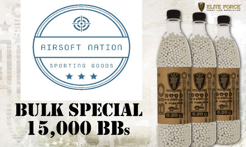 Elite Force Biodegradable Airsoft BBs, 0.20g, 15K Bulk Deal - Airsoft Nation