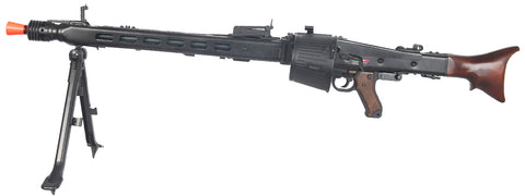 AGM Maschinengewehr MG42 Full Metal AEG Airsoft Machine Gun w/ Drum Magazine - Airsoft Nation