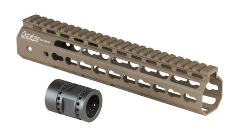 Ares Metal Keymod Handguard, 10 Inch, Dark Earth - Airsoft Nation