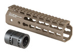 Ares Metal Keymod Handguard, 7 Inch, Dark Earth - Airsoft Nation