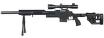 Well MB4410 Bolt Action Sniper Rifle w/ Illuminated Scope & Bipod, Black - Airsoft Nation