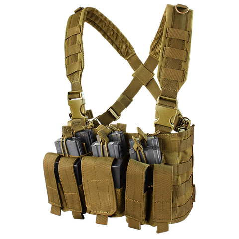 Condor MOLLE Recon Chest Rig, Coyote Brown - Airsoft Nation