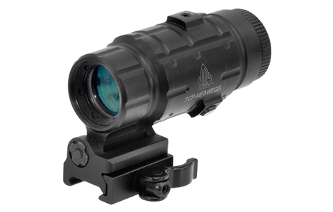 UTG 3X Magnifier with Flip-to-side Quick Detach Picatinny Mount - Airsoft Nation