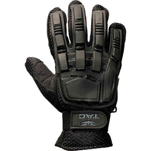 V-Tac Full Finger Plastic Back Airsoft Gloves, Black - Airsoft Nation