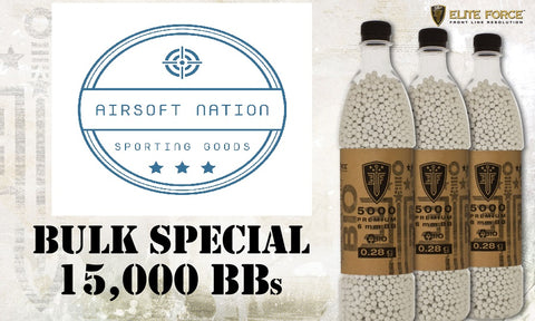 Elite Force Biodegradable Airsoft BBs, 0.28g, 15K Bulk Deal - Airsoft Nation