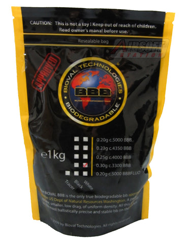 Bioval 0.30g Biodegradable Airsoft BBs, 3300 Ct - Airsoft Nation