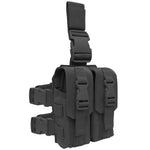 Condor Drop Leg Double M4 Mag Pouch, Black - Airsoft Nation