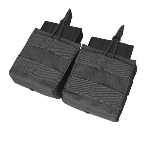 Condor MOLLE Double Open-Top M14 Mag Pouch, Black - Airsoft Nation