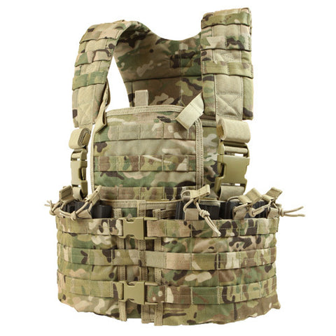 Condor MOLLE Modular Chest Rig/Hydration Carrier, MultiCam - Airsoft Nation