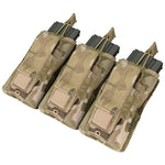 Condor MOLLE Triple Kangaroo Mag Pouch, Pistol and M4/M16 Magazine Pouch, Multicam - Airsoft Nation