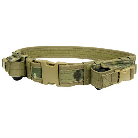 Condor Tactical Belt with Dual Pistol Mag Pouches, Multicam - Airsoft Nation