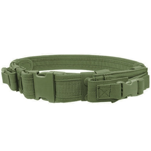 Condor Tactical Belt with Dual Pistol Mag Pouches, OD Green - Airsoft Nation