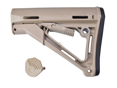 CRT Style AEG Stock, Tan - Airsoft Nation