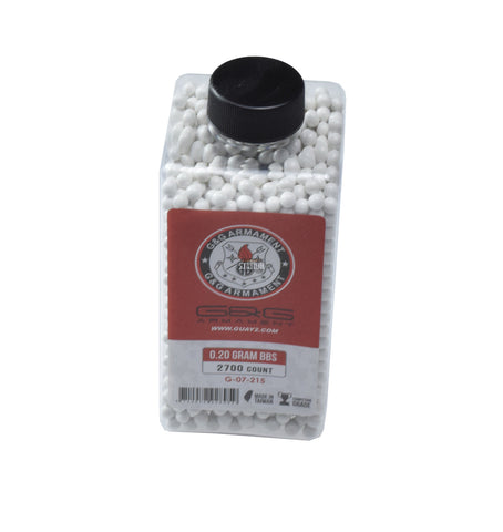 G&G Perfect BBs, 0.20g, 2700 ct. Bottle, White - Airsoft Nation