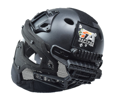 RTQ G4 System PJ Helmet & Full Mask, Black - Airsoft Nation