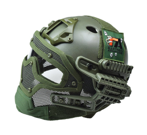 RTQ G4 System PJ Helmet & Full Mask, OD Green - Airsoft Nation