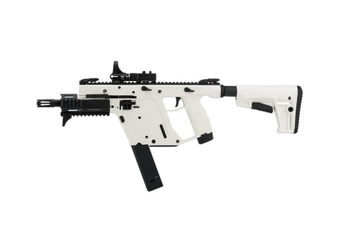 KRISS USA Limited Edition High Velocity KRISS Vector SMG Airsoft Rifle By Krytac, Alpine White - Airsoft Nation