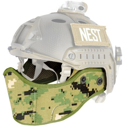 Lancer Tactical SpecOps Military Style Helmet Face Mask, Jungle Digital - Airsoft Nation