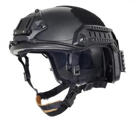 Lancer Tactical Maritime SpecOps Military Style Helmet w/ NVG Mount - Black - Airsoft Nation