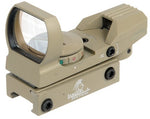 Lancer Tactical Red/Green Dot Reflex Sight, 4 Reticles - Tan - Airsoft Nation