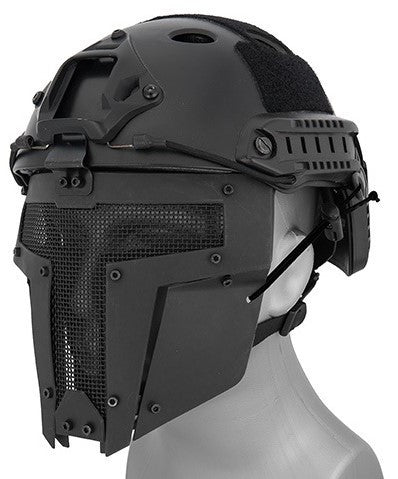 Mesh Mask Face Shield for Airsoft Helmet Systems, Black - Airsoft Nation