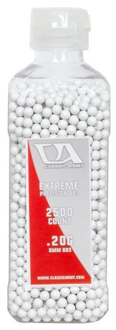 Classic Army 0.20g Extreme Precision Airsoft BBs, 2500ct Bottle - Airsoft Nation
