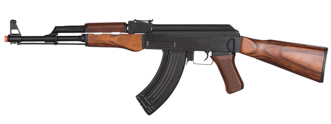 LCK47 Full Metal AK47 Airsoft Rifle w/ Real Wood Stock and Grips - Airsoft Nation