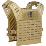 Valken Alpha Plate Carrier LC, Tan w/ Skull - Airsoft Nation