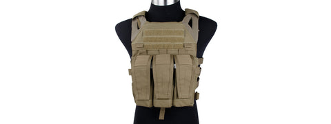 Light Scout Airsoft Plate Carrier, Coyote Brown - Airsoft Nation
