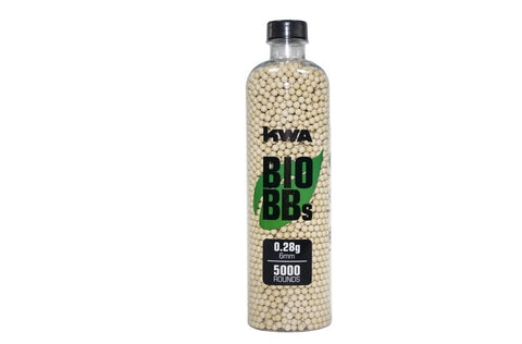 KWA 0.28g Biodegradable BBs, 5000ct Bottle - Airsoft Nation