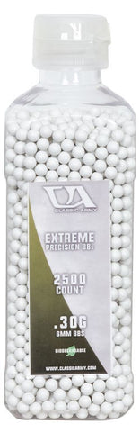 Classic Army 0.30g Extreme Precision Premium Biodegradable Airsoft BBs, 2500ct Bottle - Airsoft Nation