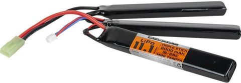 Valken Energy LiPo 11.1v 2000mAh 15C/25C Triple Stick Battery, Mini Tamiya - Airsoft Nation