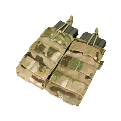 Condor Double M4/M16 Open Top Mag Pouch, Multicam - Airsoft Nation