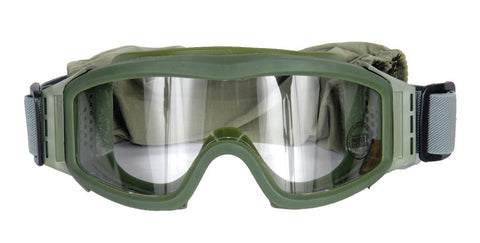 Lancer Tactical Airsoft Safety Goggles, Basic, OD Green Frame, Clear Lens - Airsoft Nation