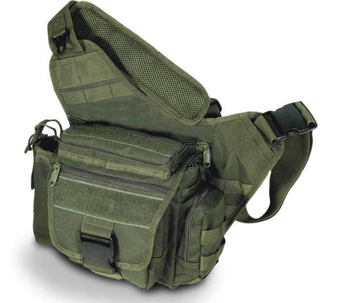 UTG Multi-Functional Tactical Messenger Bag, OD Green - Airsoft Nation