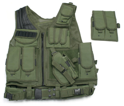 UTG Airsoft Deluxe Tactical Vest (OD Green) - Airsoft Nation
