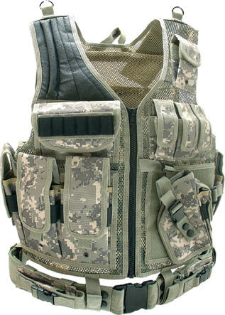 UTG Airsoft Deluxe Tactical Vest Digital (Army Digital Camo) - Airsoft Nation