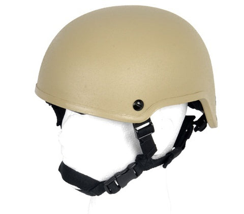 Lancer Tactical MICH 2001 Tactical Helmet, Tan - Airsoft Nation