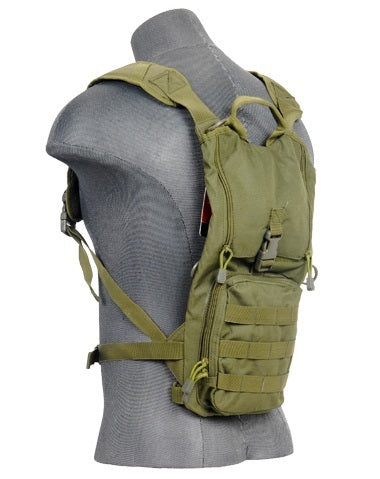 Lancer Tactical Lightweight Hydration Pack, OD Green - Airsoft Nation